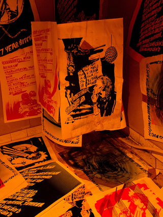 ‘Waste and Insanity‘
installation – Estonian punk